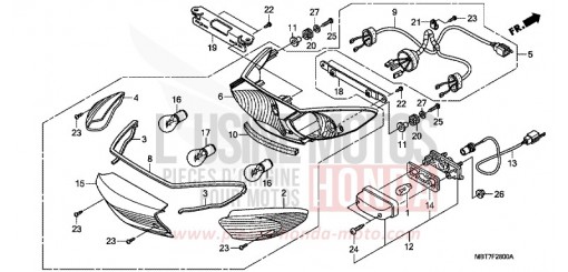 FEU ARRIERE XL1000V8 de 2008